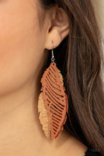 Load image into Gallery viewer, Paparazzi Accessories -  WINGING Off The Hook - Brown
