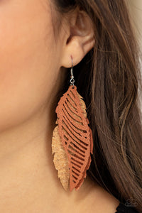 Paparazzi Accessories -  WINGING Off The Hook - Brown